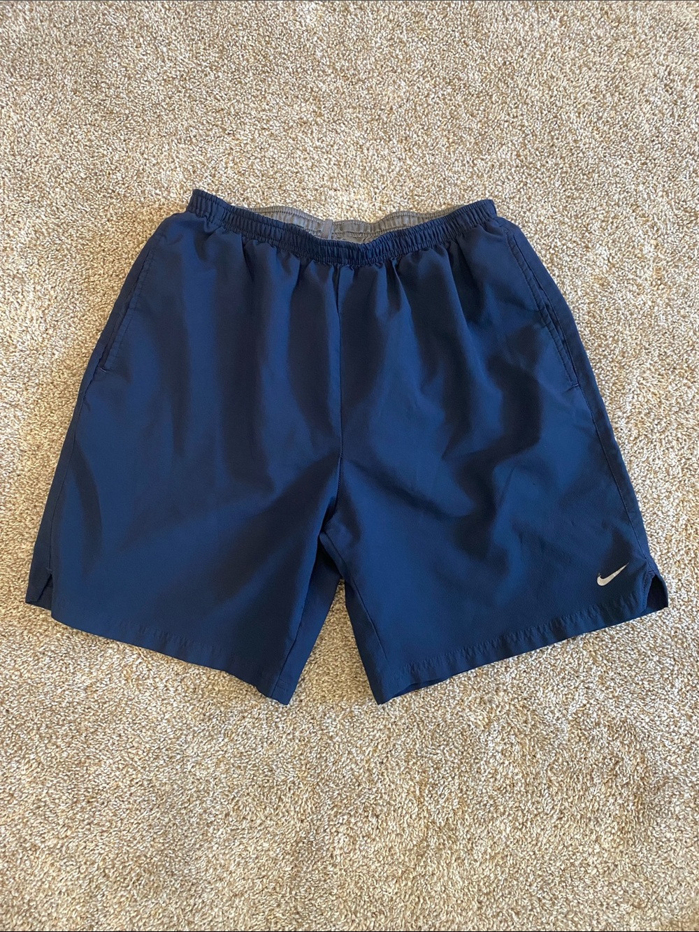 Nike Dark Blue Performance Shorts with Swoosh